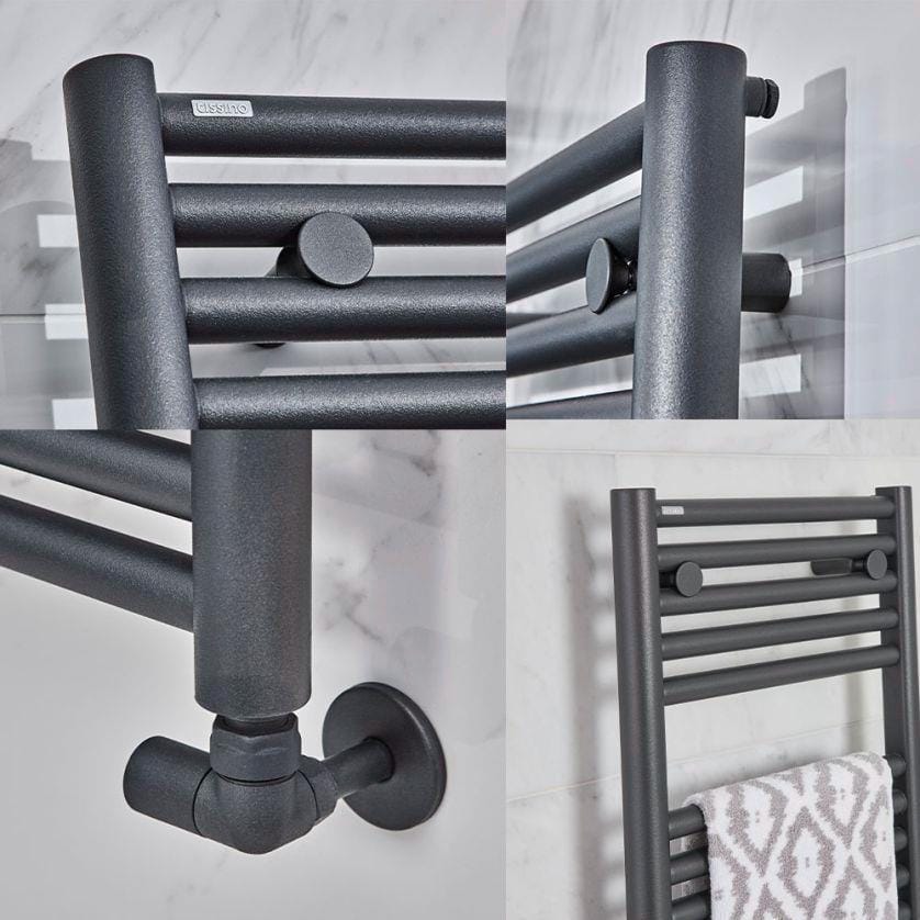 Tissino Ladder Rails Tissino Hugo2 Designer Towel Radiator in Anthracite