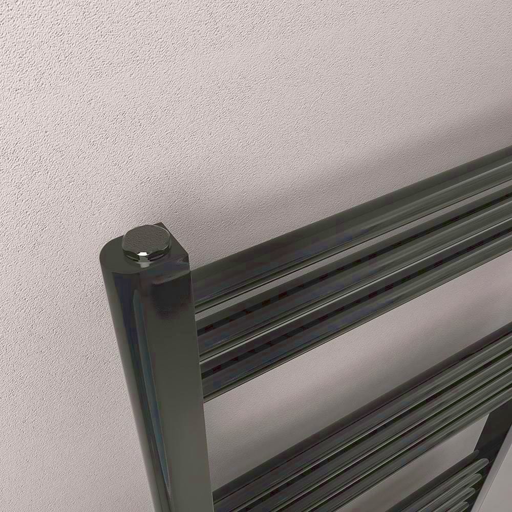Eastbrook Ladder Rail Eastbrook Wendover Straight Heated Towel Rail in Black Gold