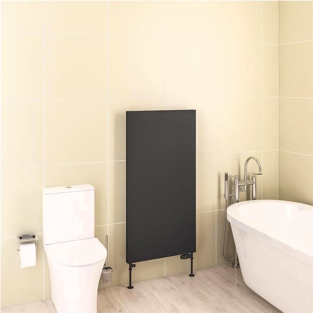 Eastbrook Flat Panel Radiator Eastbrook Wingrave Flat Panel Radiator In Matt Black 1200 x 610 / Electric Only