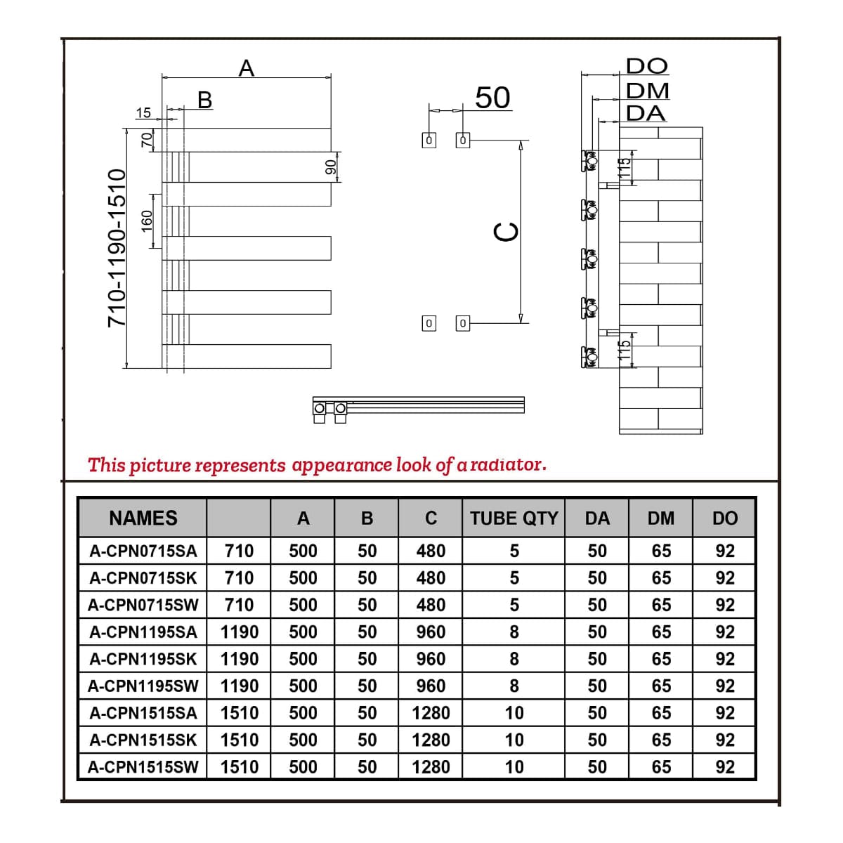 Reina Ladder Rail Reina Carpena Central Heating Aluminium Towel Rail