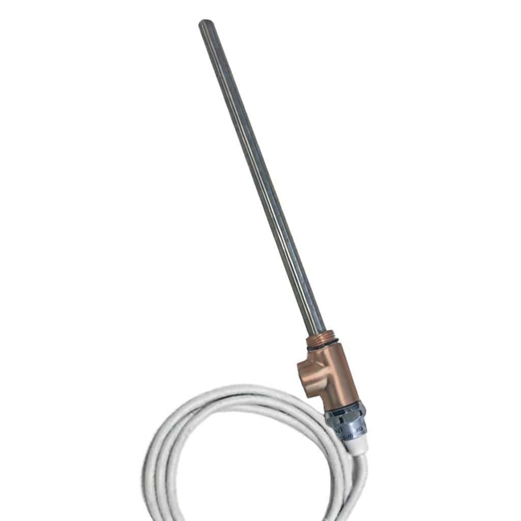 JTP Heating Elements JTP Heating Element with T-Piece 400 / Brushed Bronze