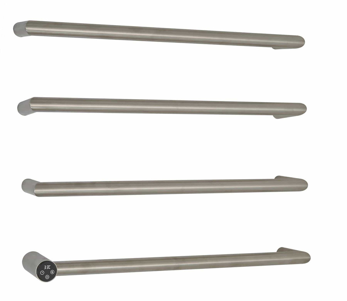 JTP Designer Towel Radiators JTP Obi Designer Towel Radiator - 600 x 485mm - Electric Only Stainless Steel