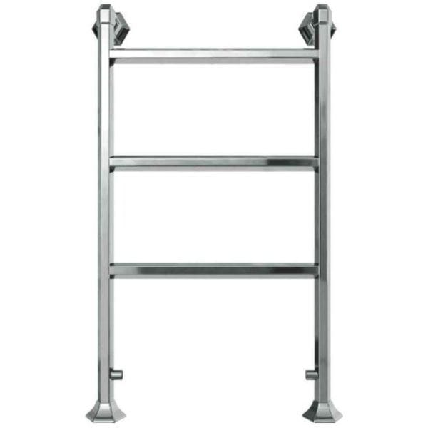 Vogue Traditional Towel Rail Vogue Art Moderne Straight Floor Mounted Traditional Towel Radiator in Chrome 943 x 600 / Electric Only