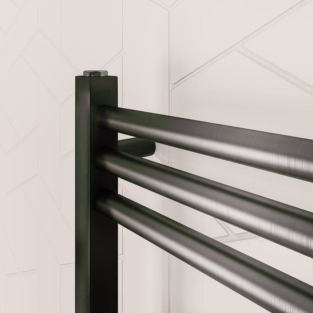 Eastbrook Wendover Straight Heated Towel Rail in Brushed Gunmetal
