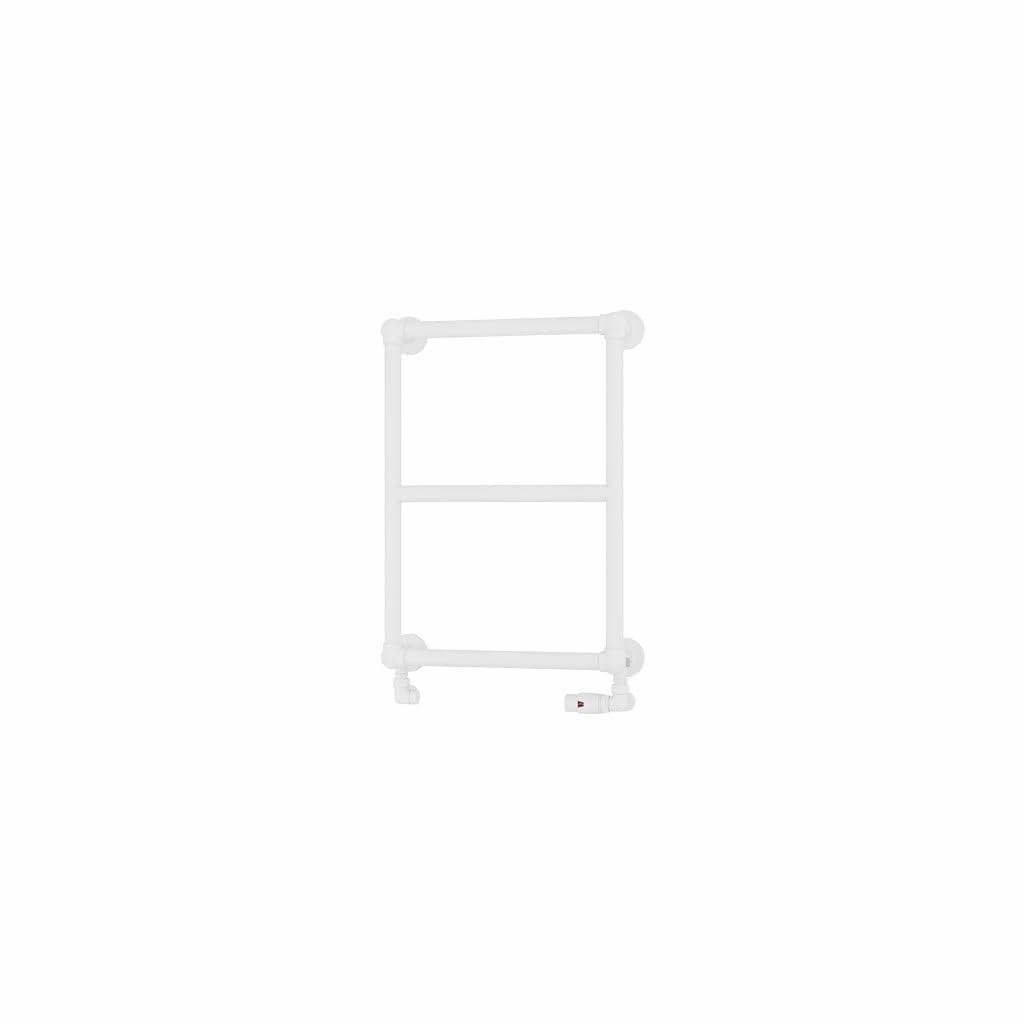 Eastbrook Traditional Towel Rail Eastbrook Stour Vertical Traditional Heated Towel Rail in Matt White 690 x 500 / Electric Only