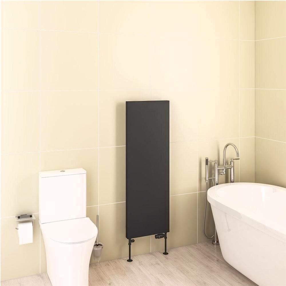 Eastbrook Flat Panel Radiator Eastbrook Wingrave Flat Panel Radiator In Matt Black 1200 x 410 / Electric Only