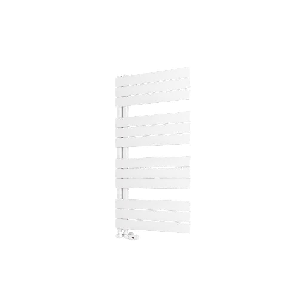 Eastbrook Designer Towel Radiators Eastbrook Helmsley Straight Vertical Designer Towel Rail in Matt White 1150 x 600 / Electric Only