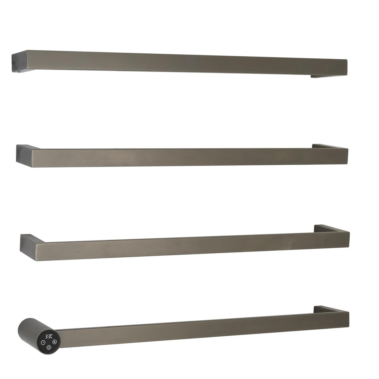 JTP Designer Towel Radiators JTP ZYON Designer Towel Radiator - 630 x 486mm - Electric Only Brushed Black