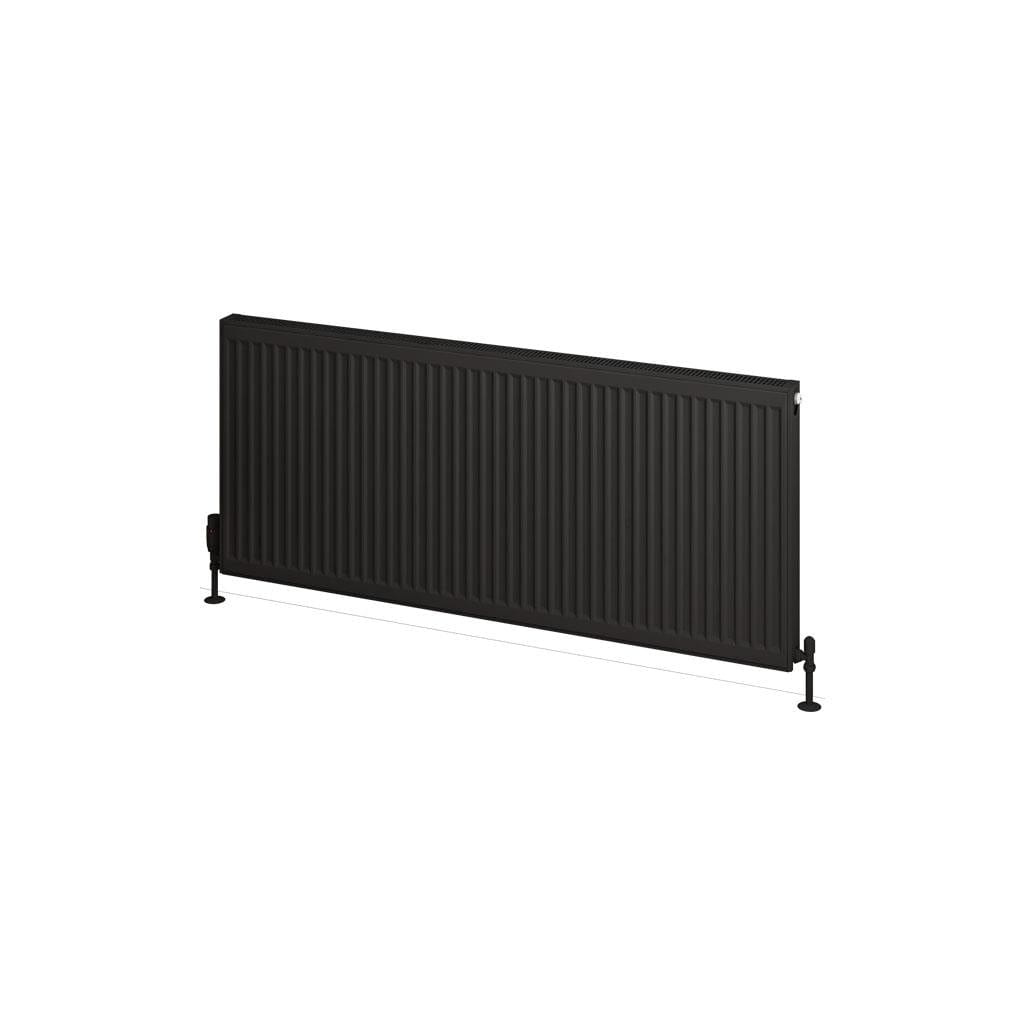 Aquarius Type 21 Aquarius Type 21 Compact Panel Radiator In Matt Black