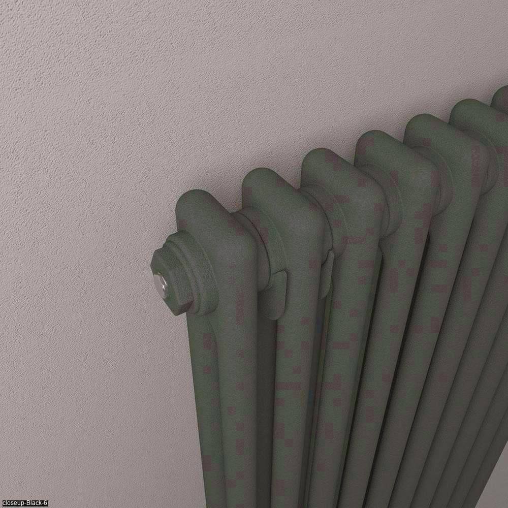 Eastbrook Column Radiator Eastbrook Rivassa Traditional 2 Column Radiator in Matt Anthracite