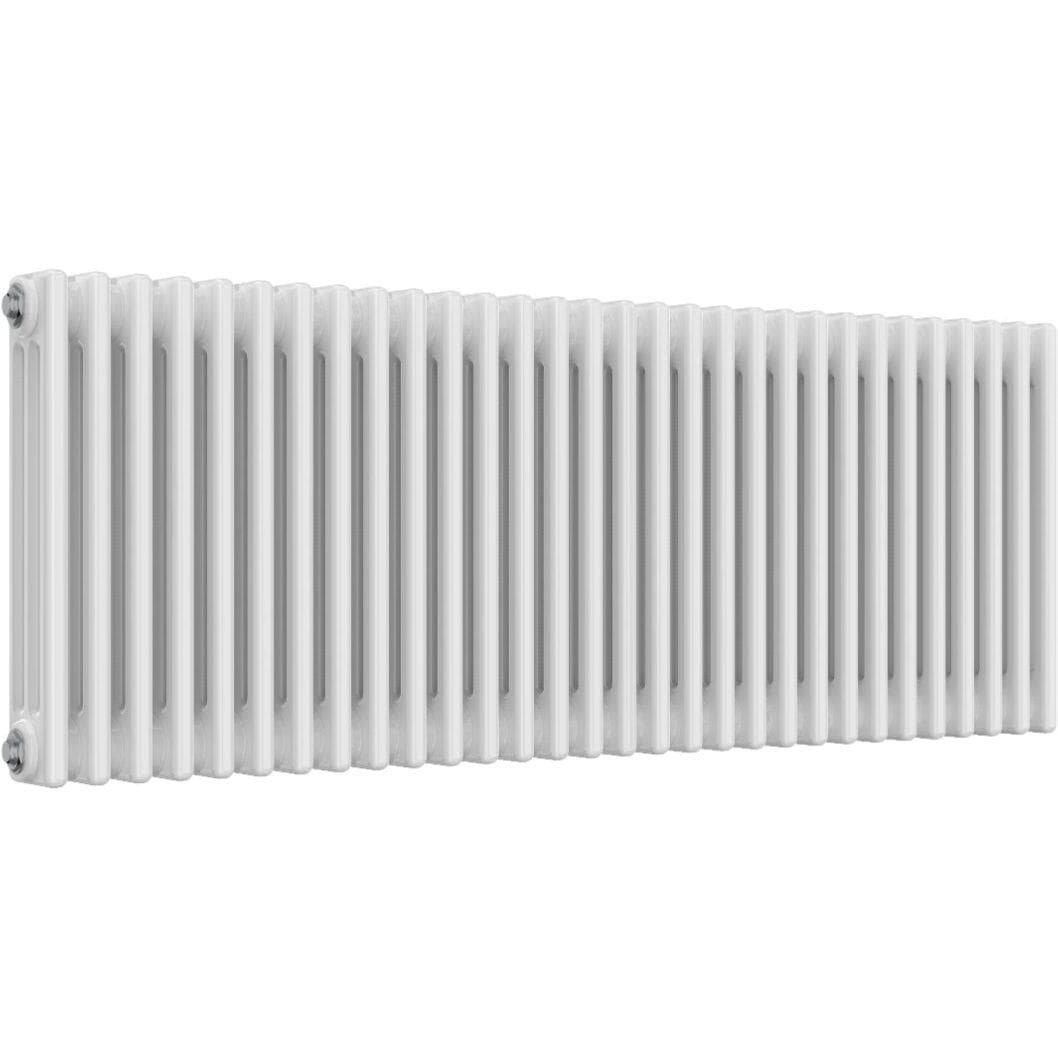 Aquarius Bathrooms Column Radiator Aquarius Foundry Horizontal 3 Column Radiator in White 500mm x 1370mm