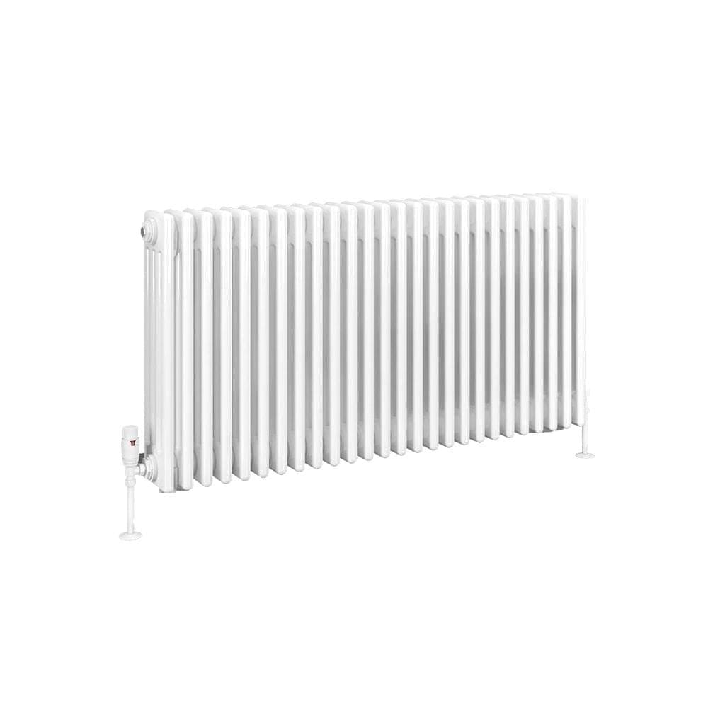 Eastbrook Column Radiator Eastbrook Rivassa Traditional 4 Column Radiator in Gloss White