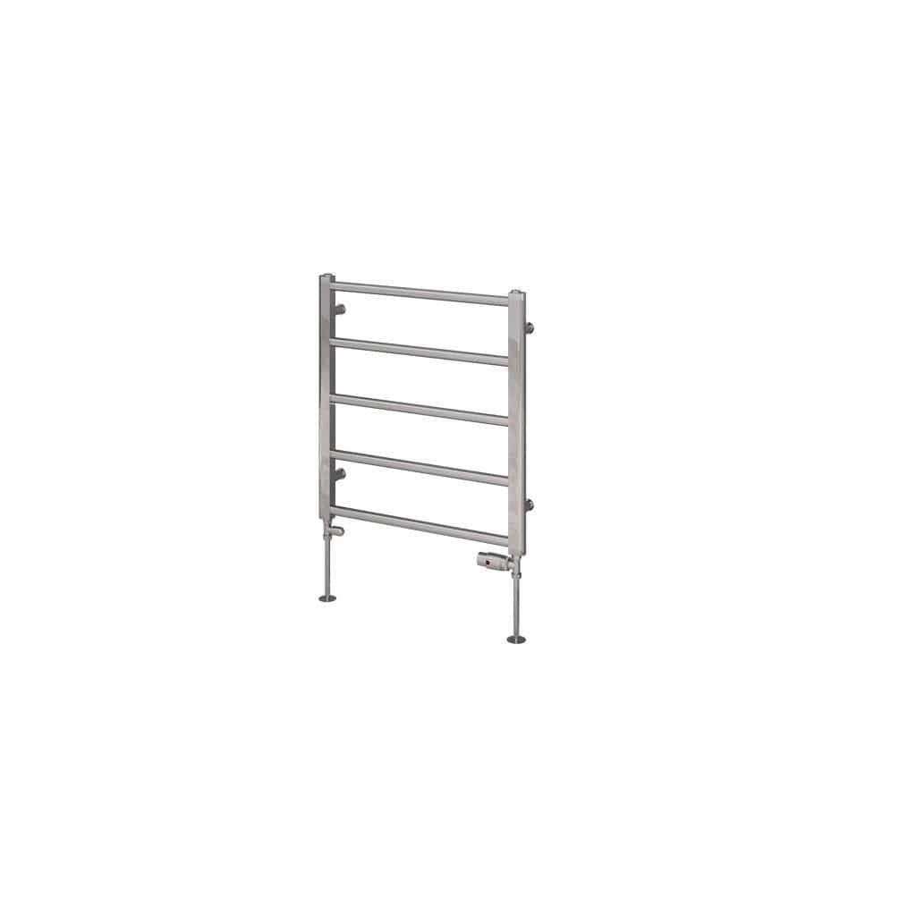 Eastbrook Ladder Rail Eastbrook Tuscan Round Heated Towel Rail in Chrome 650 x 600 / Electric Only