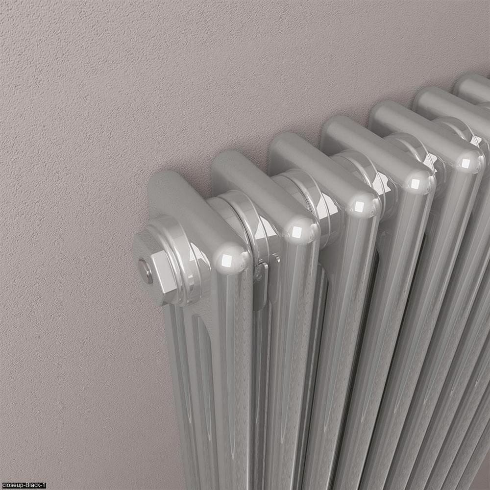 Eastbrook Column Radiator Eastbrook Rivassa Traditional 3 Column Radiator in Chrome Effect