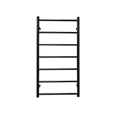 JIS Ladder Rail JIS Sussex Pevensey Vertical Stainless Steel Heated Towel Rail Black / Electric Only