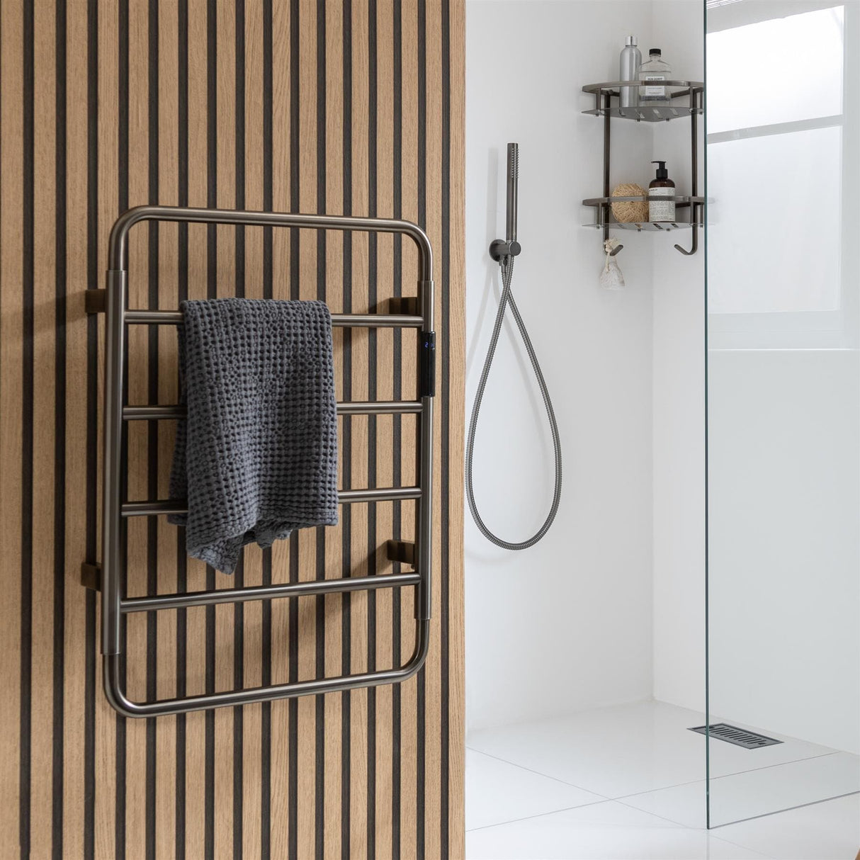 JTP Designer Towel Radiators JTP AERO Designer Vertical Heated Towel Rail - Electric Only