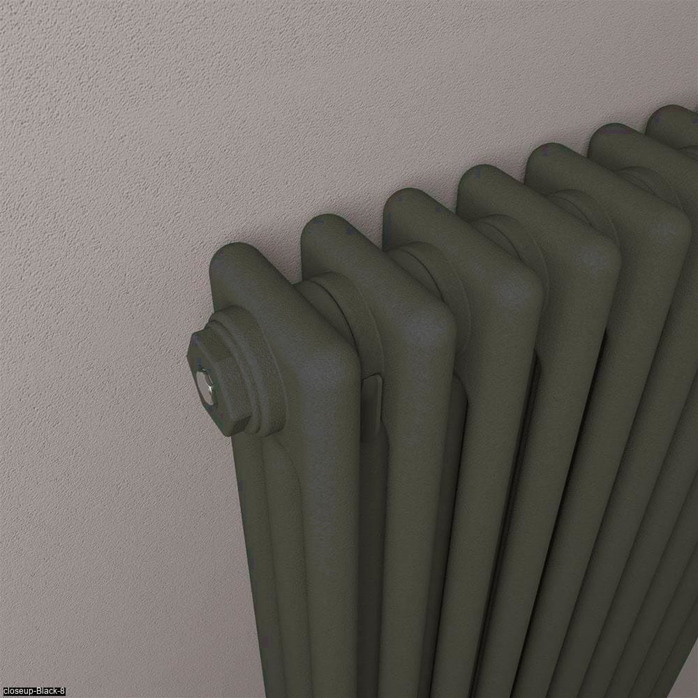Eastbrook Column Radiator Eastbrook Rivassa Traditional 3 Column Radiator in Matt Anthracite