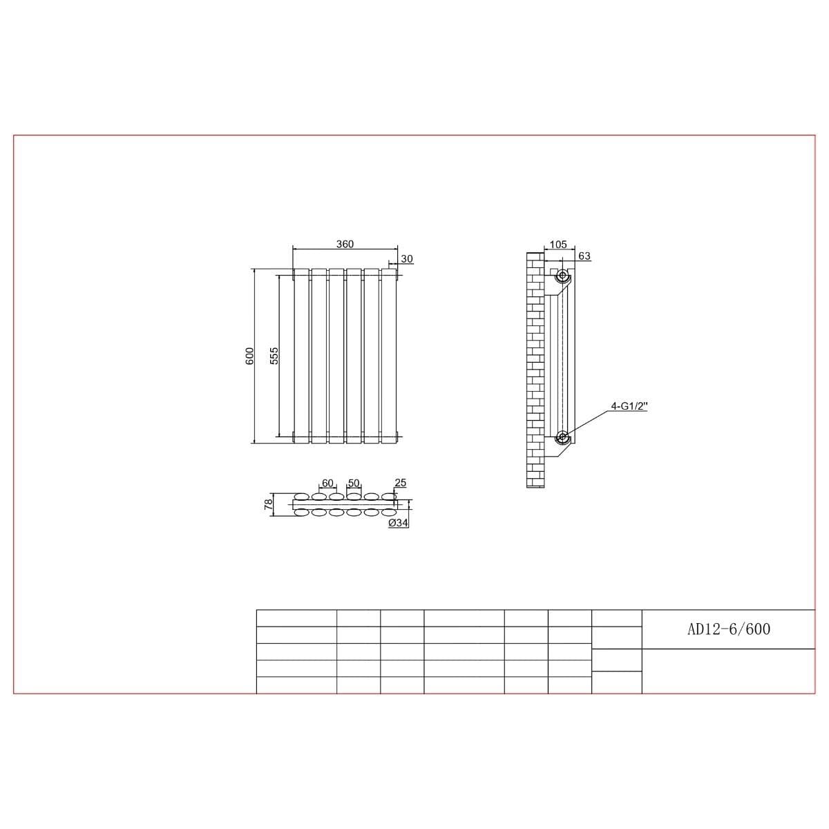 Aquarius Bathrooms Column Radiator Aquarius Athens Horizontal Double Column Radiator