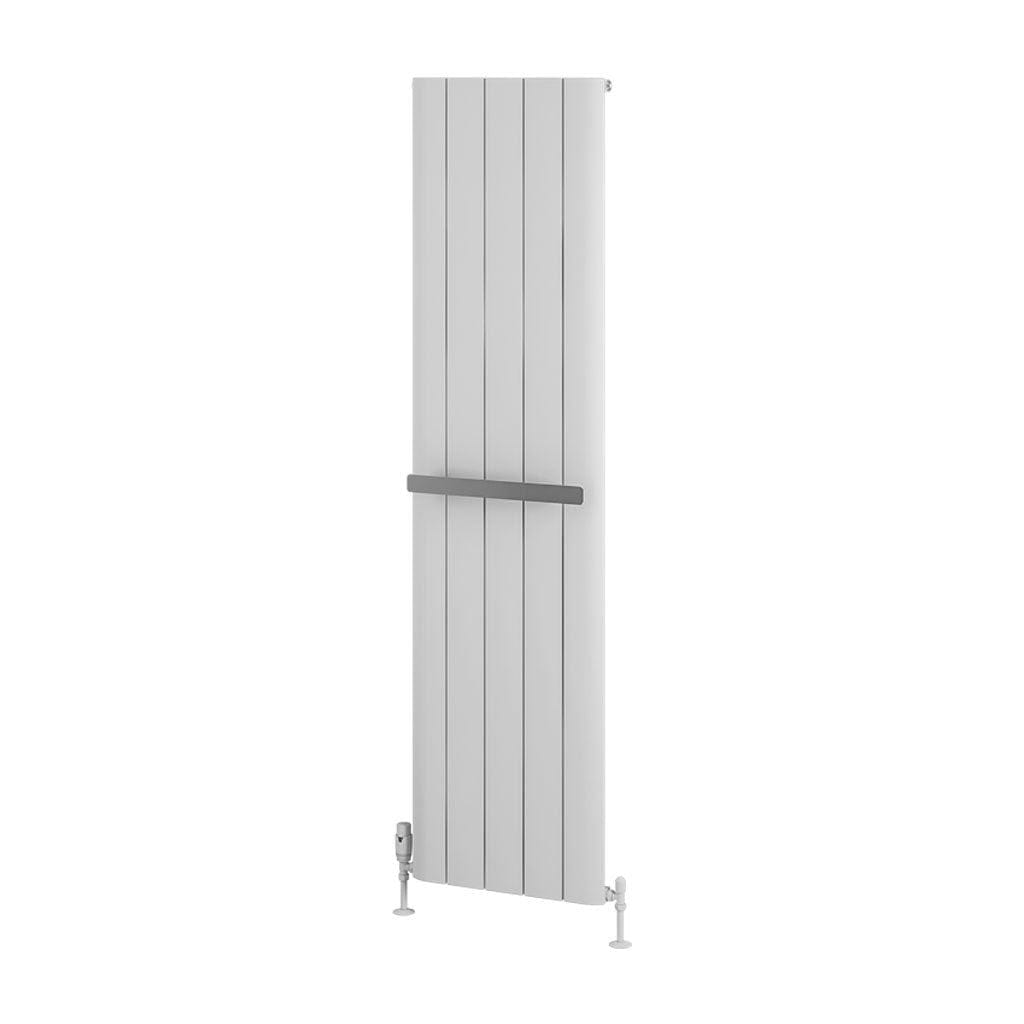 Totally Rads Ladder Rails Eastbrook Wendover Curved Vertical Heated Towel Rail in White