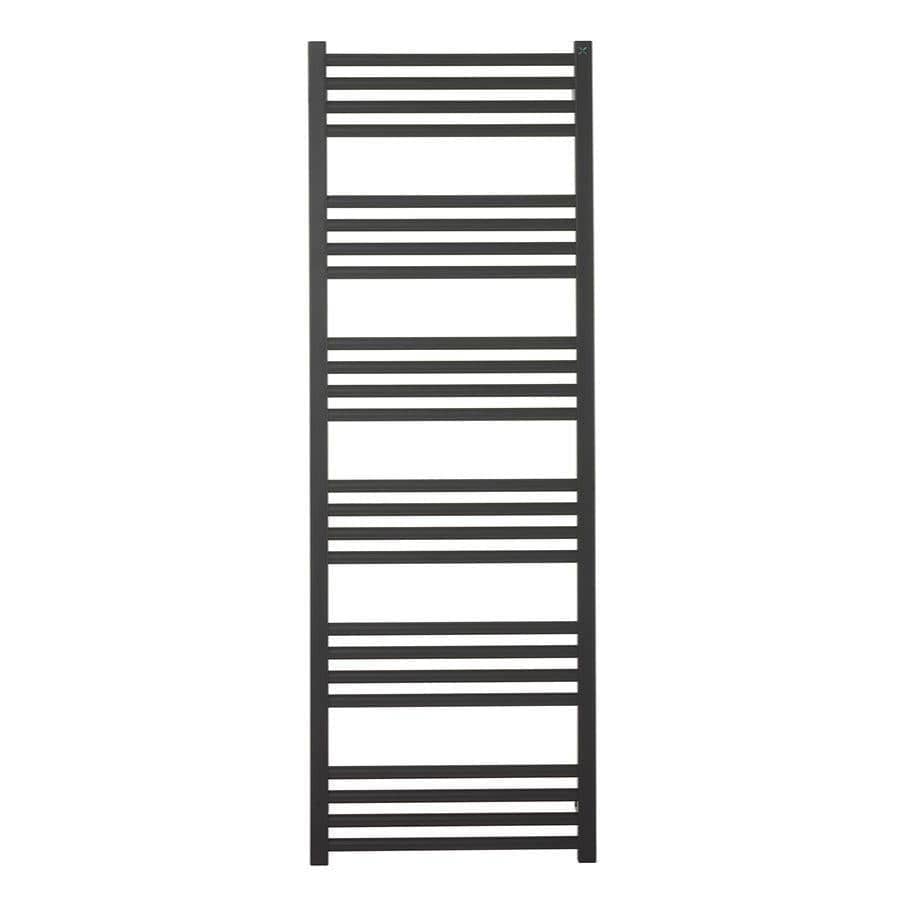 Crosswater Ladder Rails Crosswater MPRO Designer Vertical Towel Radiator in Matt Black 1380 x 480 / Dual Fuel