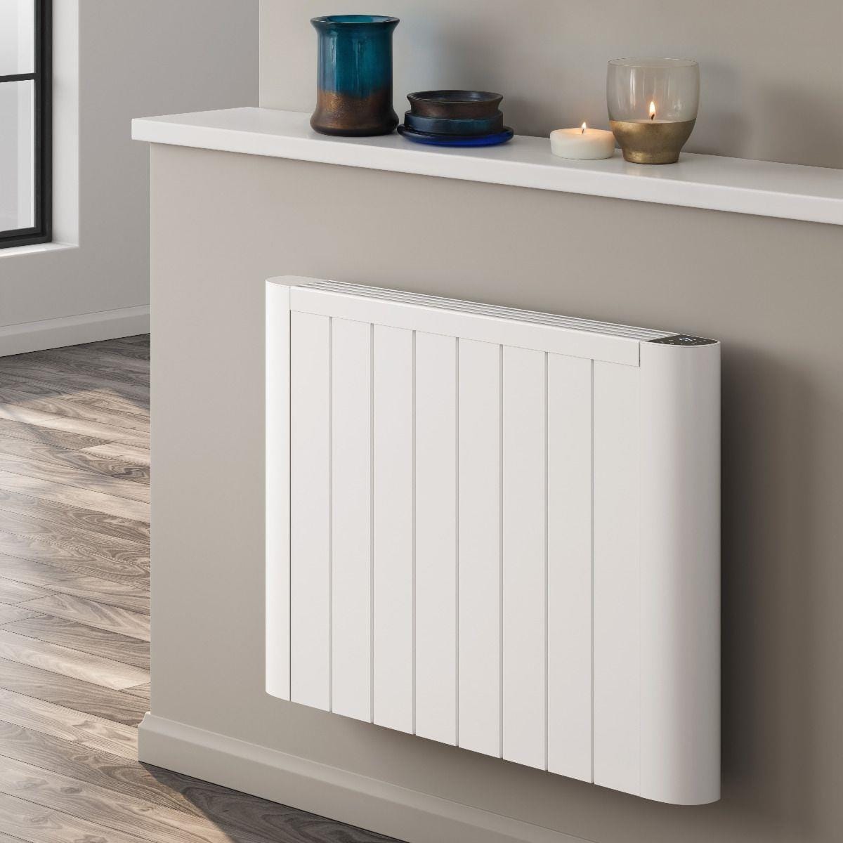 Reina Panel Radiator Reina Serre Electric Radiator with Wi-Fi Enabled LCD Display 580 x 800mm / White