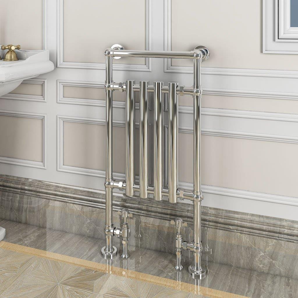 Eastbrook Insert Radiators Eastbrook Frome Straight Vertical Traditional Radiator in Chrome