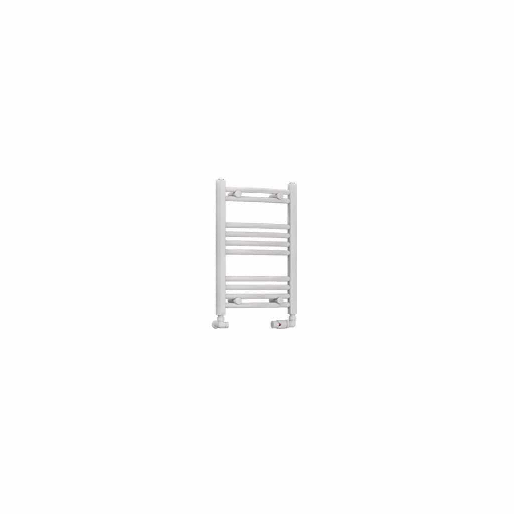 Totally Rads Ladder Rails Eastbrook Wendover Curved Vertical Heated Towel Rail in White