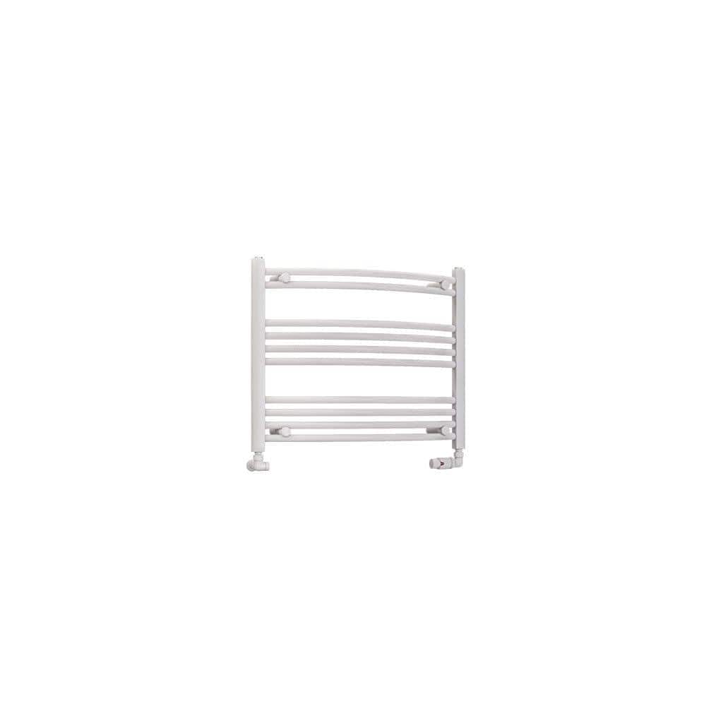 Totally Rads Ladder Rails Eastbrook Wendover Curved Vertical Heated Towel Rail in White