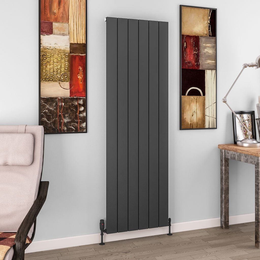 Eastbrook Eastbrook Charlton Vertical Designer Radiator in Matt Anthracite 1800 x 565 / Electric Only