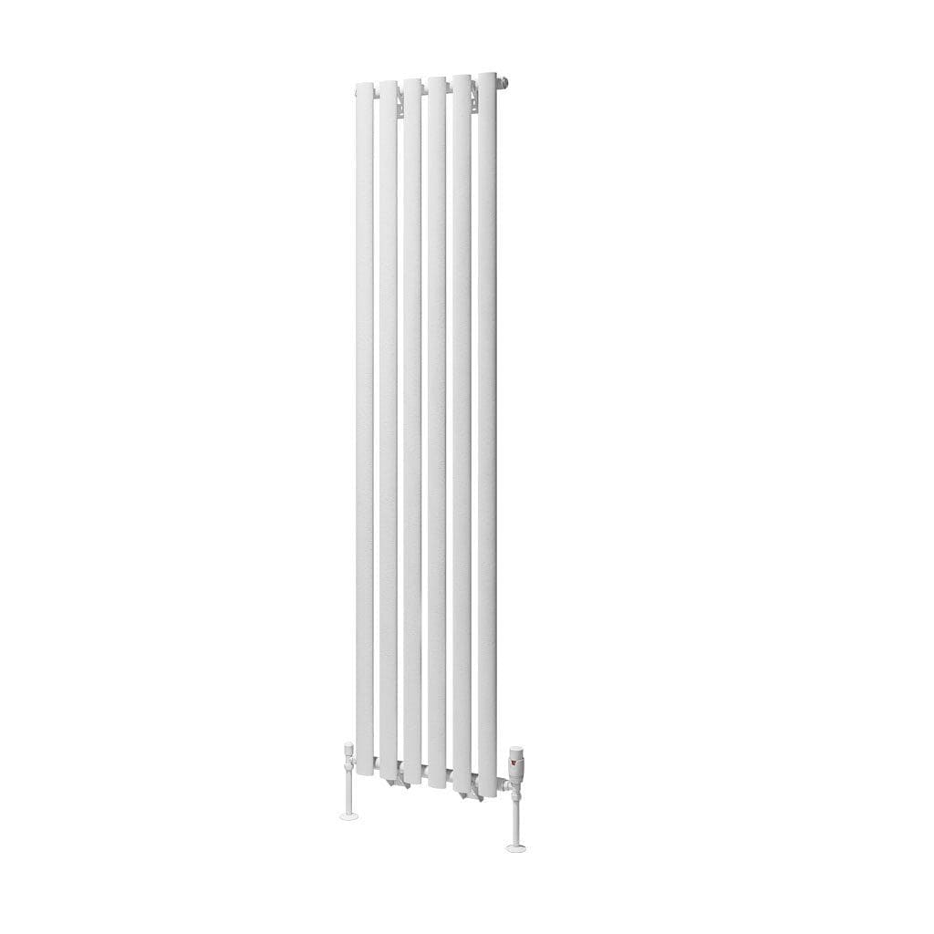 Eastbrook Panel Radiators Eastbrook Tunstall Straight Vertical Designer Radiator in Matt White