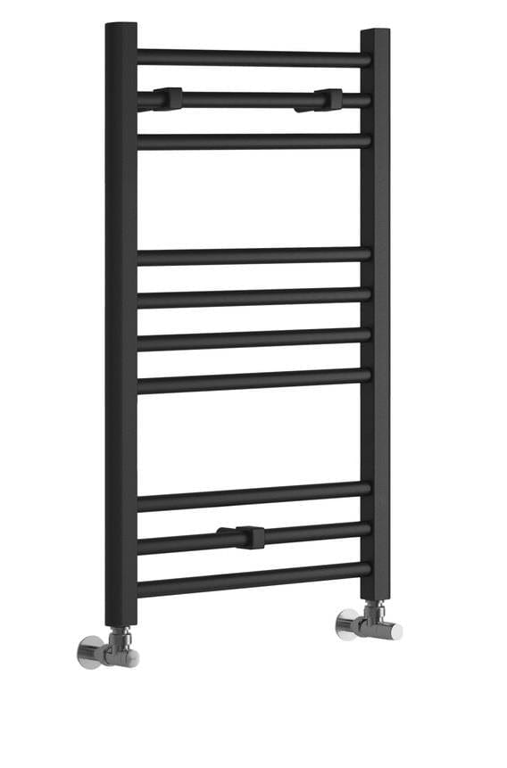 Aquarius Ladder Rails Aquarius Graph High Heat Output Straight Ladder Rail in Anthracite 800 x 600mm