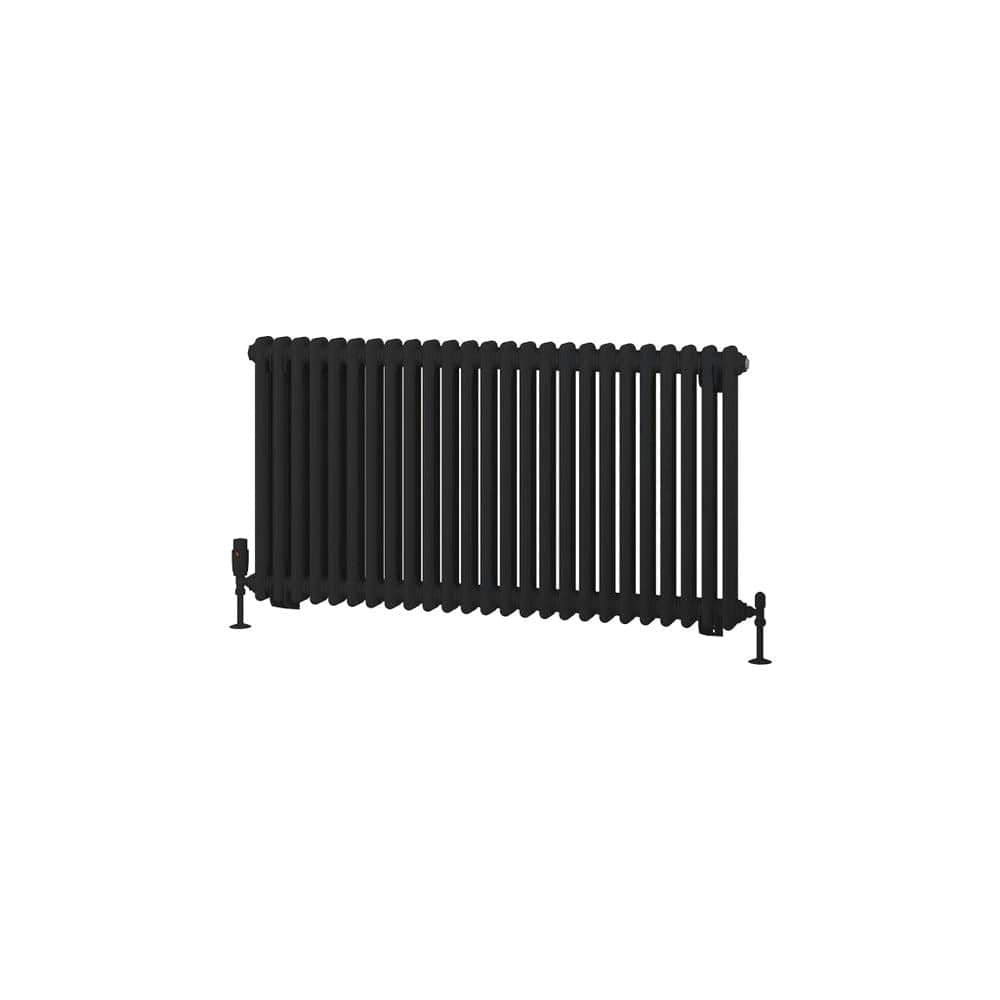 Eastbrook Rivassa Traditional 2 Column Radiator in Matt Black