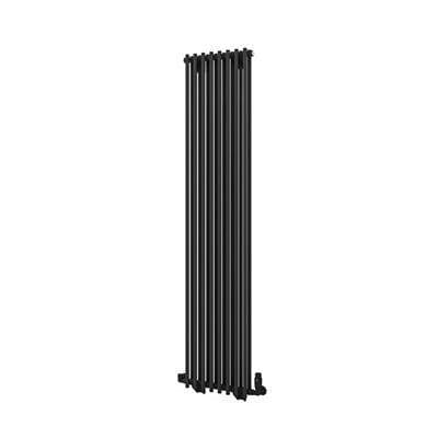 Eastbrook Column Radiator Eastbrook Murano Vertical Designer Radiator in Matt Black