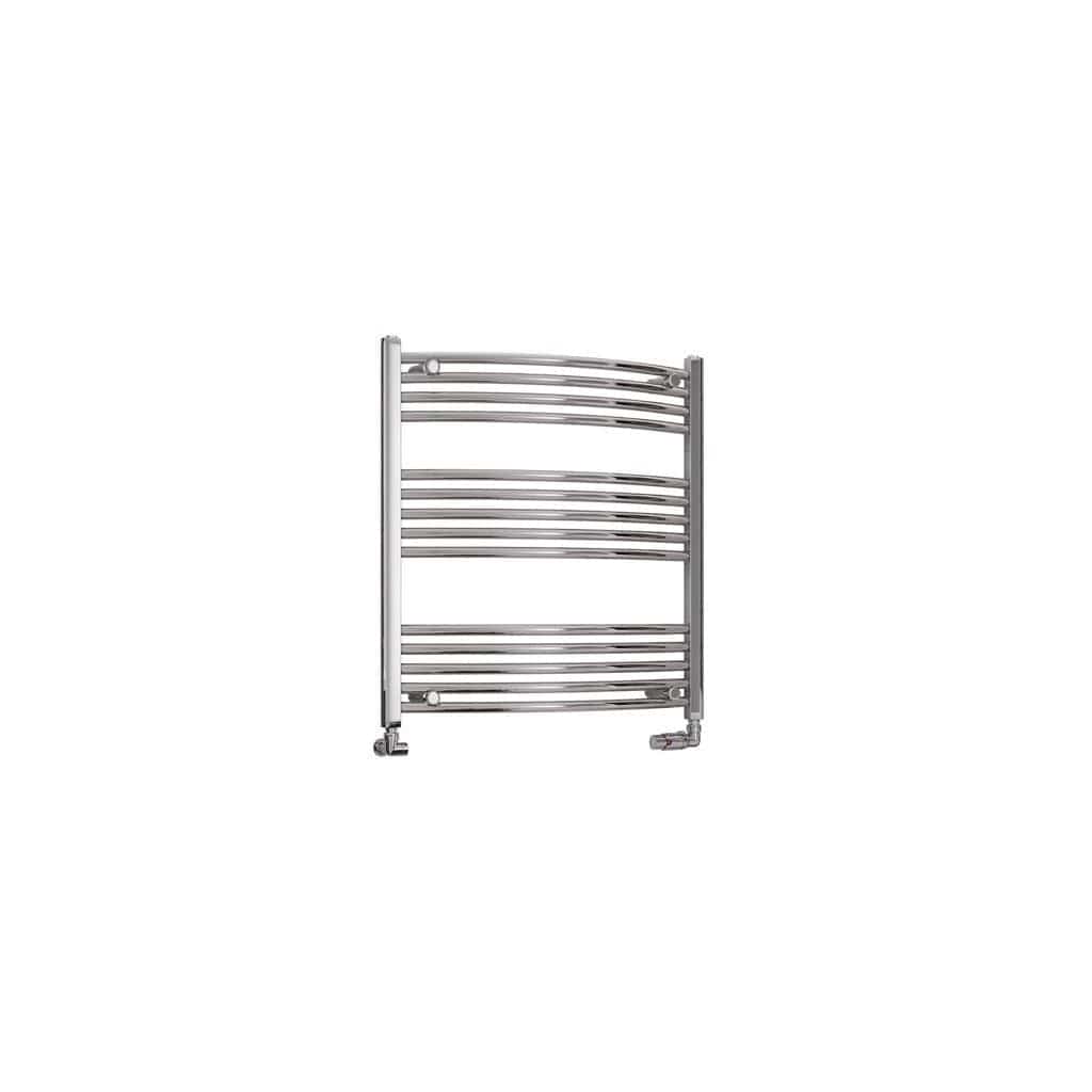 Eastbrook Wendover Curved Vertical Heated Towel Rail in White