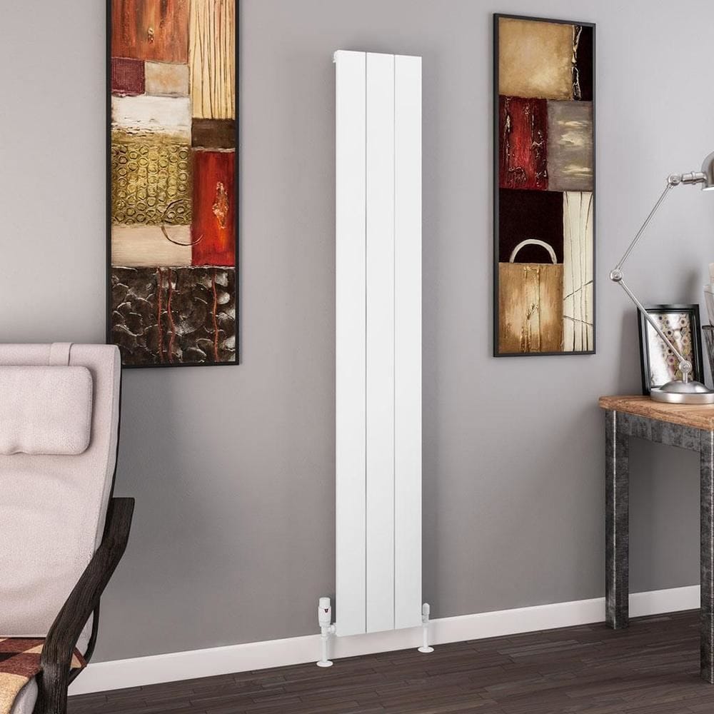 Eastbrook Panel Radiator Eastbrook Charlton Vertical Designer Radiator in Matt White 1800 x 280 / Central Heating