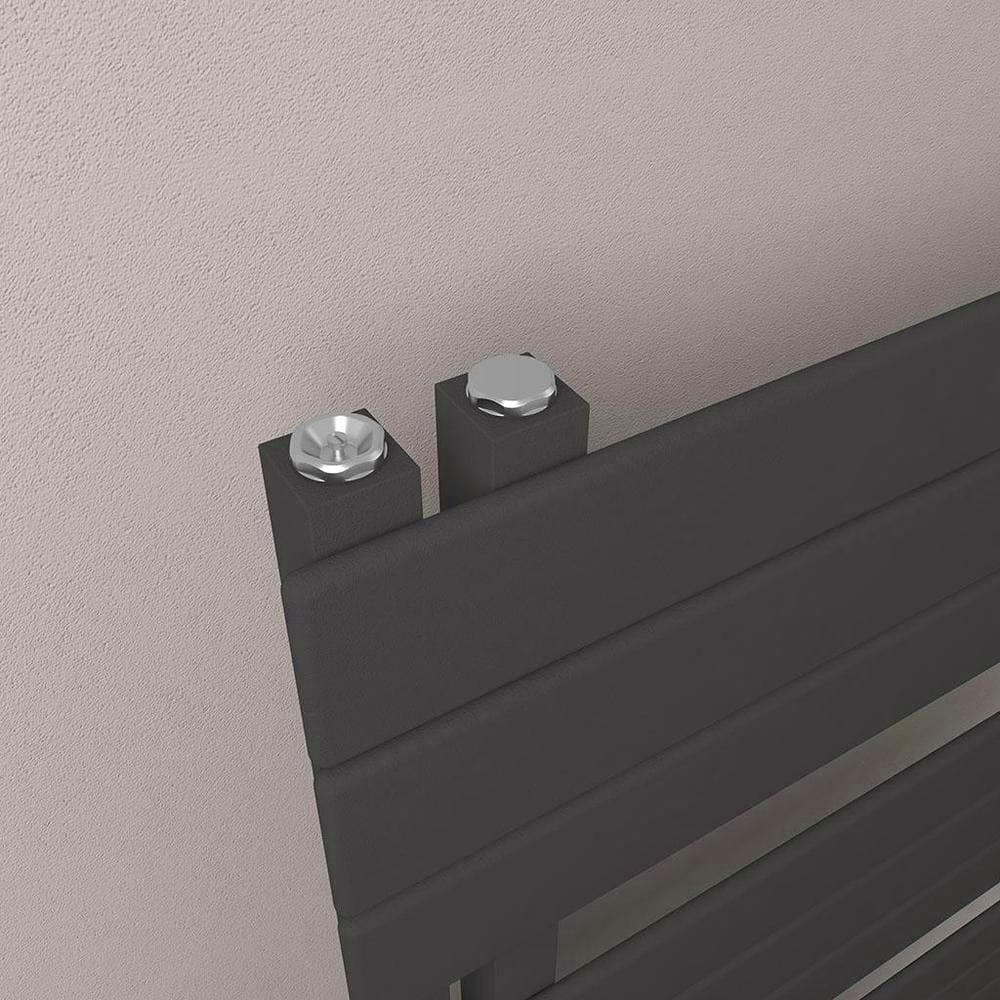 Eastbrook Designer Towel Radiator Eastbrook Helmsley Straight Vertical Designer Towel Rail in Matt Black