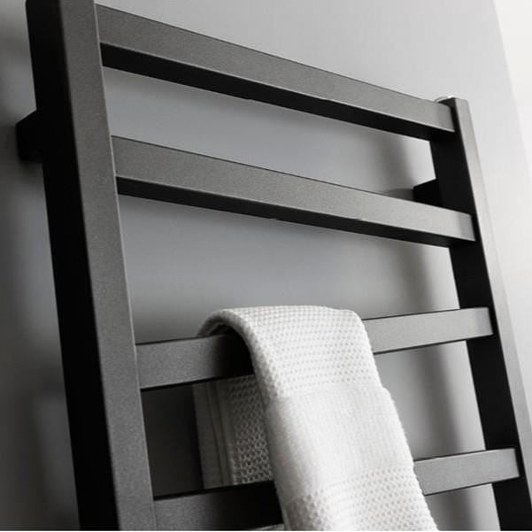 Crosswater Designer Towel Radiator Crosswater Wedge Designer Towel Rail in Metallic Black