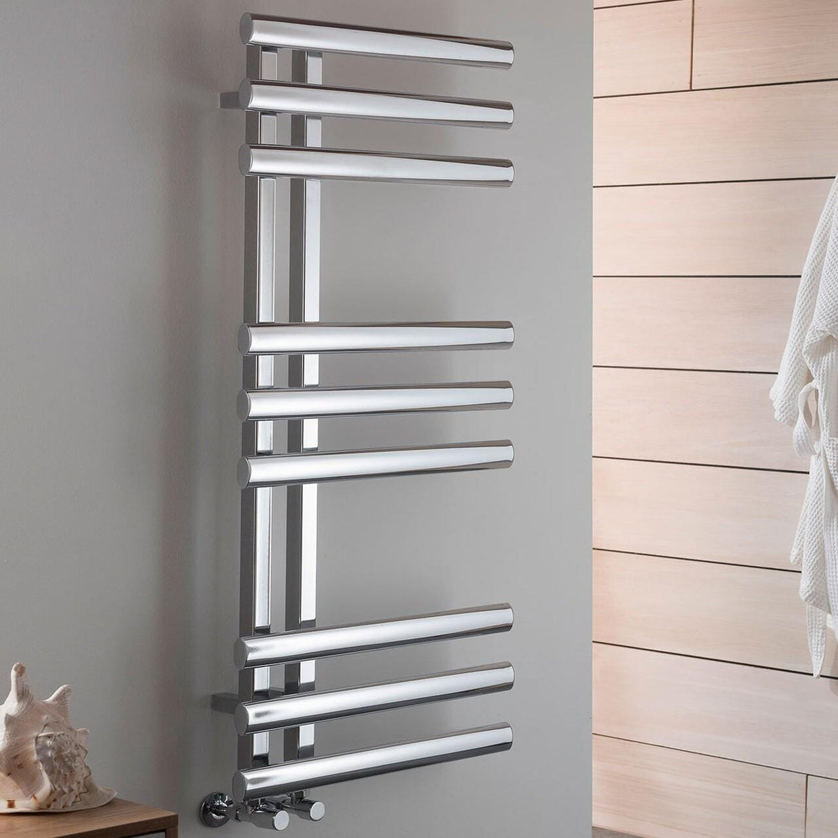 Vogue Designer Towel Radiators Vogue Amie Designer Heated Towel Rail in Chrome