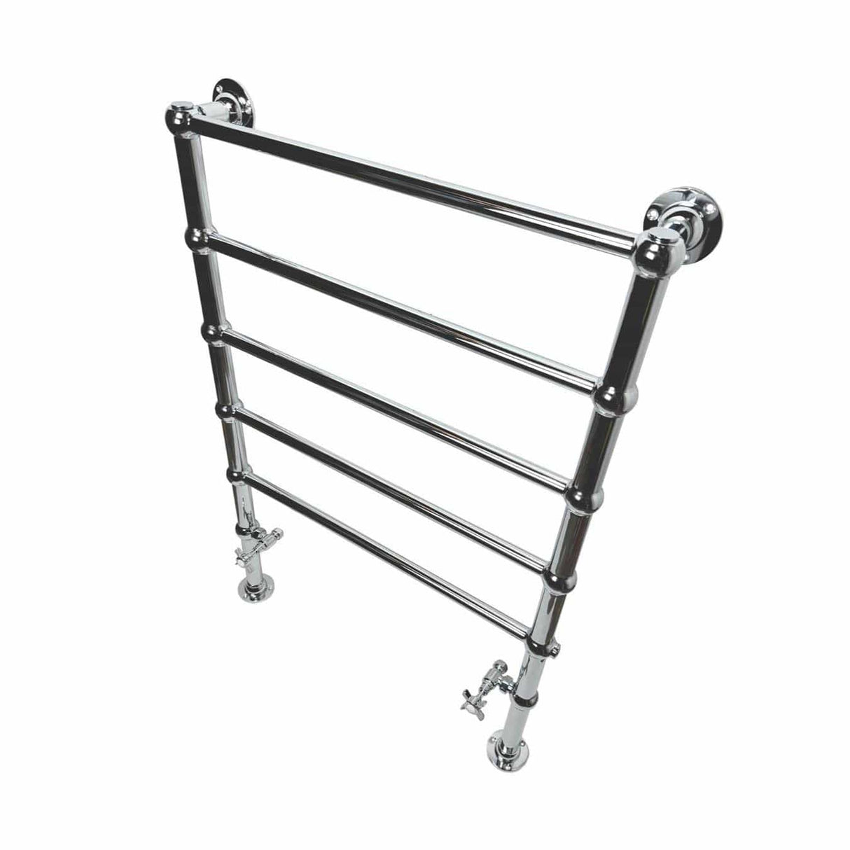 Imperial Traditional Towel Rails Imperial Lund Traditional Heating Towel Rail - 1000 x 700 - Floor Mounted - Chrome - Central Heating