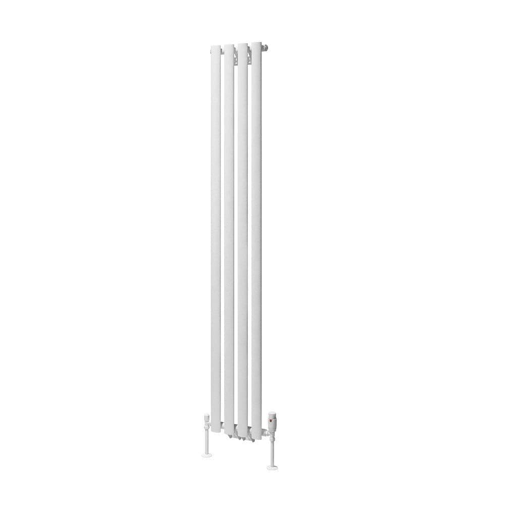 Eastbrook Panel Radiators Eastbrook Tunstall Straight Vertical Designer Radiator in Matt White