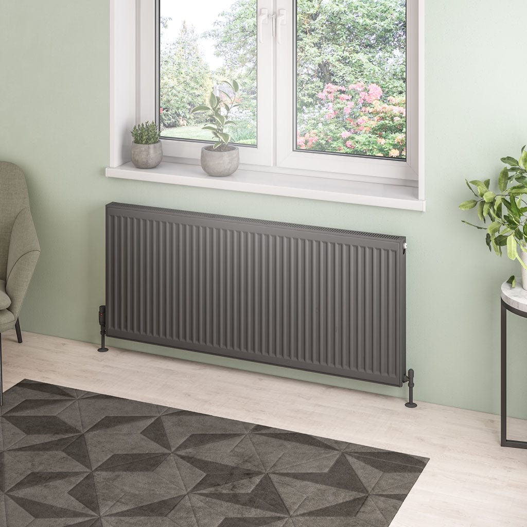 Aquarius Type 21 Aquarius Type 21 Compact Panel Radiator In Matt Anthracite