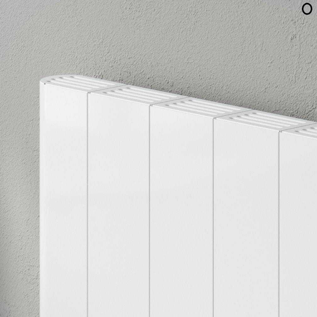 Aquarius Flat Panel Radiators Aquarius DigiTherm Programmable Electric Radiator with LCD Display in White