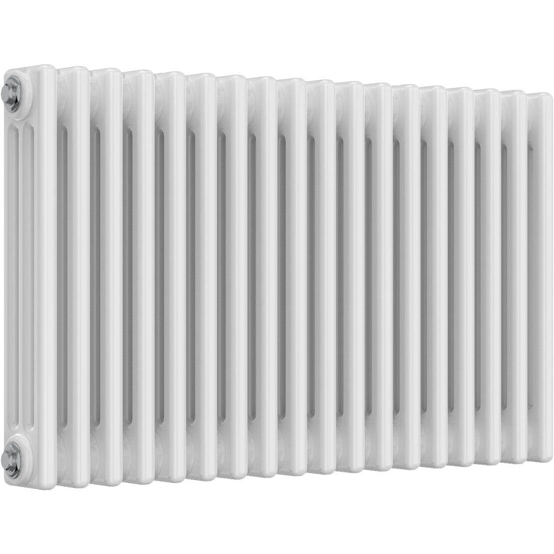 Aquarius Bathrooms Column Radiator Aquarius Foundry Horizontal 3 Column Radiator in White 500mm x 830mm