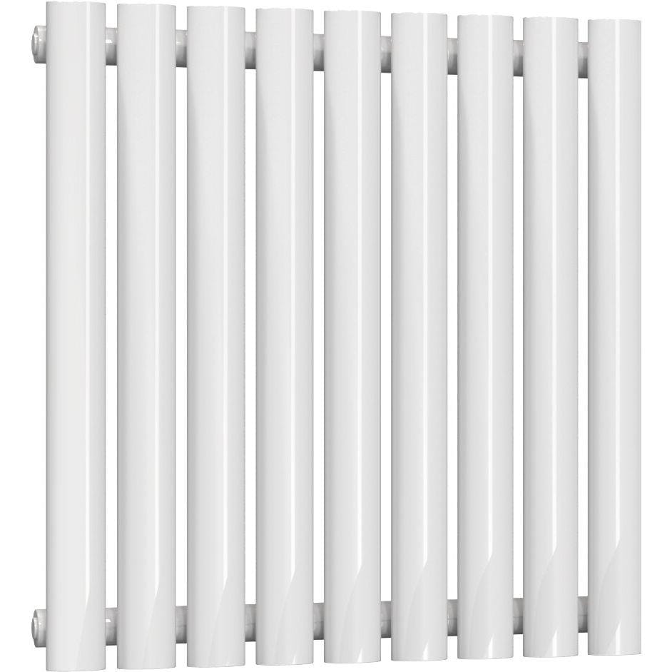 Aquarius Bathrooms Column Radiator Aquarius Athens Single Horizontal Column Radiator in White 600 x540mm