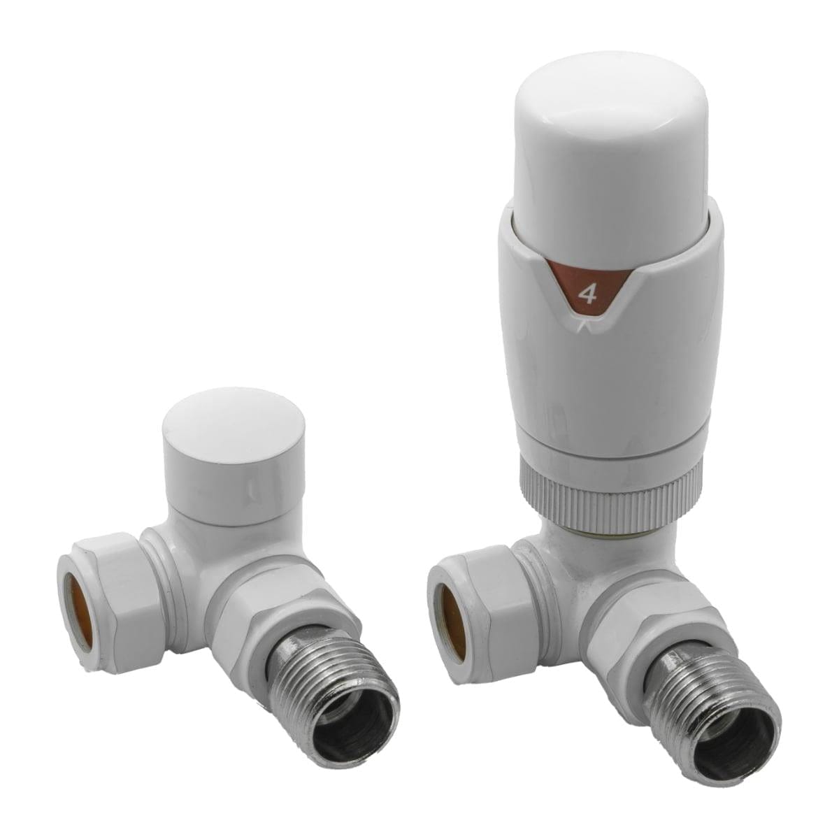Totally Rads Radiator Valve Reina Modal Thermostatic Corner Radiator Valves White