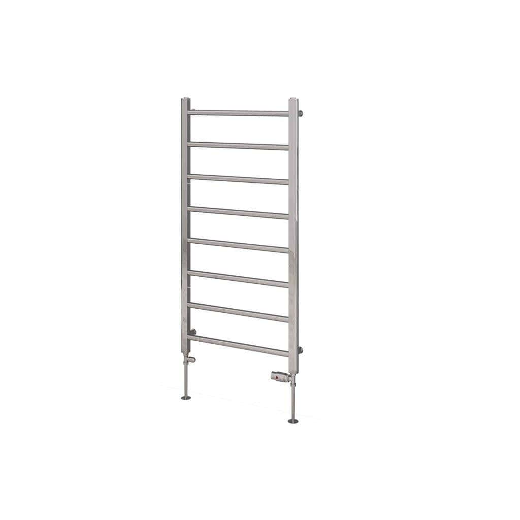 Eastbrook Ladder Rail Eastbrook Tuscan Round Heated Towel Rail in Chrome 1200 x 600 / Central Heating