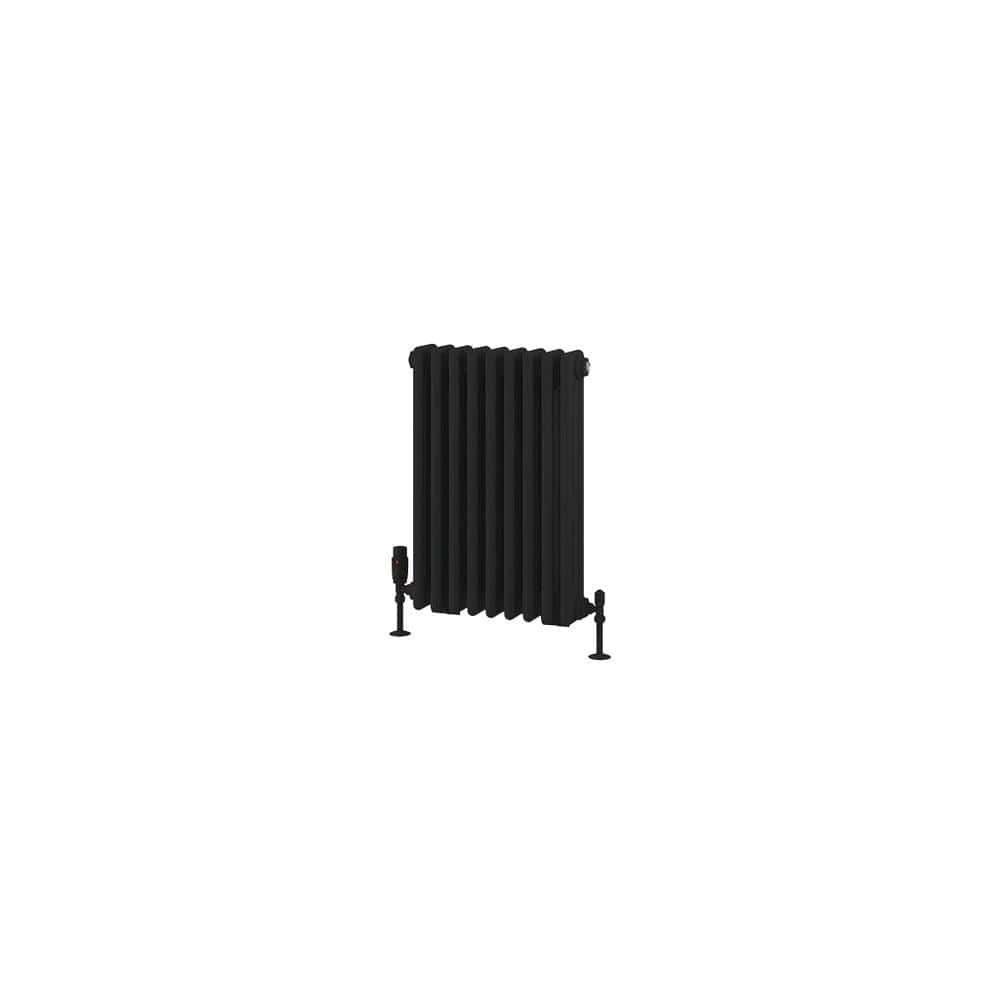 Eastbrook Column Radiator Eastbrook Rivassa Traditional 3 Column Radiator in Matt Black