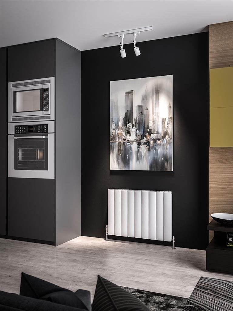 Eastbrook Eastbrook Guardia Straight Horizontal Aluminium in Matt Anthracite 600 x 850 / Dual Fuel