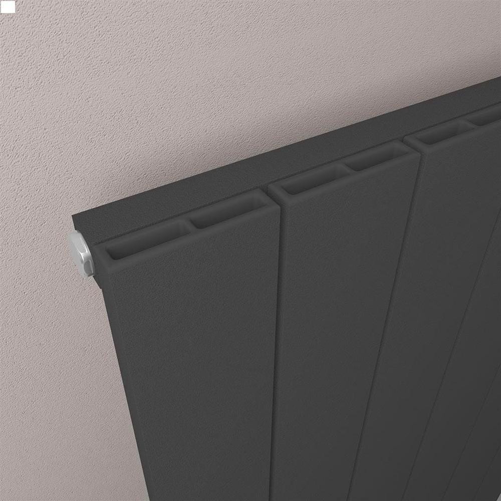 Eastbrook Charlton Vertical Designer Radiator in Matt Black
