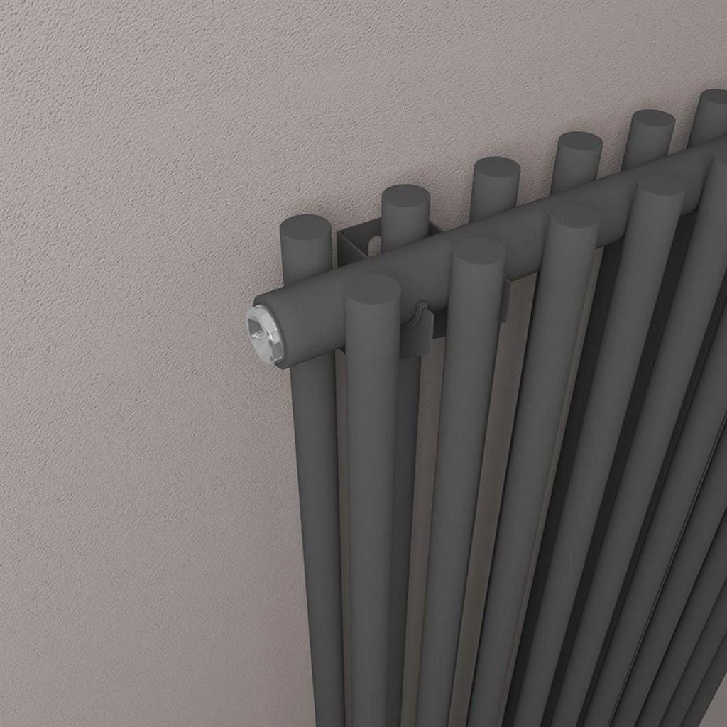 Eastbrook Column Radiator Eastbrook Murano Vertical Designer Radiator in Matt Anthracite